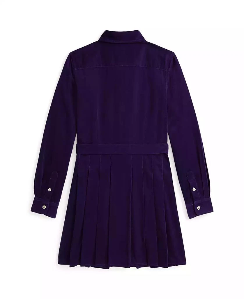 商品Ralph Lauren|Big Girls Belted Pleated Corduroy Shirtdress,价格¥456,第2张图片详细描述