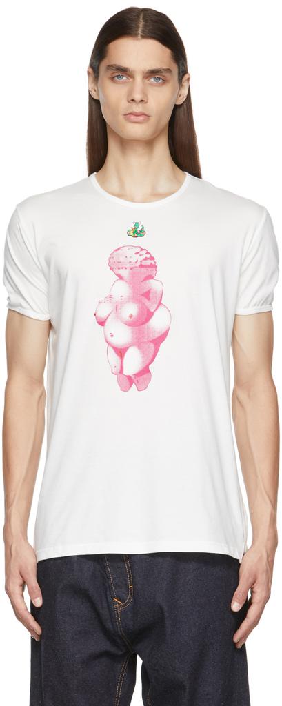 SSENSE Exclusive White Andreas Kronthaler Edition Venus T-Shirt商品第1张图片规格展示