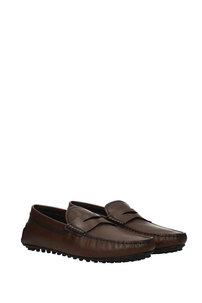 商品Tod's|Loafers Leather Brown Cocoa,价格¥3775,第2张图片详细描述