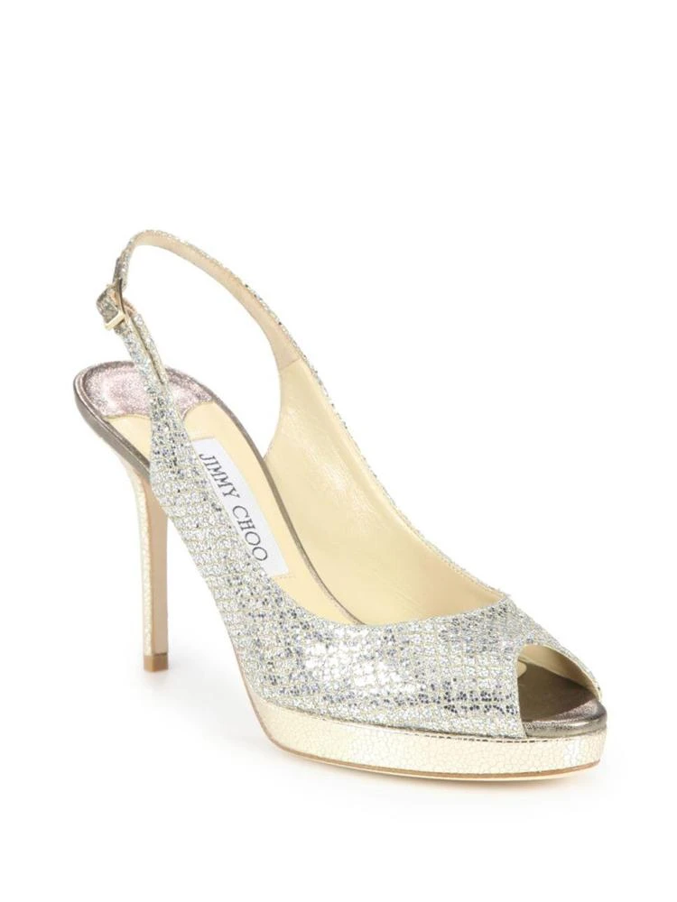 商品Jimmy Choo|Nova Glitter Slingback Sandals,价格¥2084,第1张图片