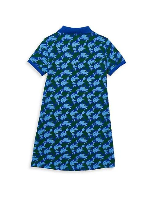 商品Lacoste|Little Girl's & Girl's Lacoste x Minecraft Print Piqué Polo Dress,价格¥319,第2张图片详细描述