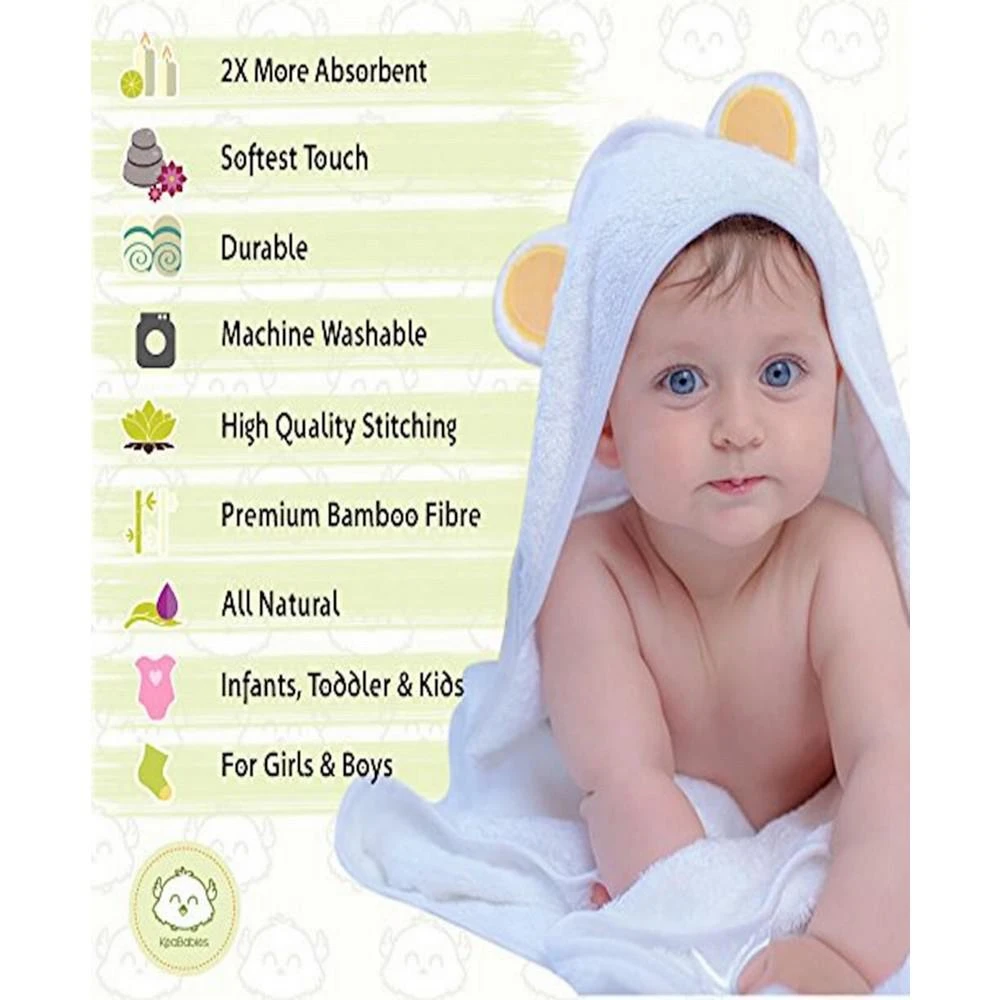 商品KeaBabies|Baby Hooded Bear Towel,价格¥164,第2张图片详细描述