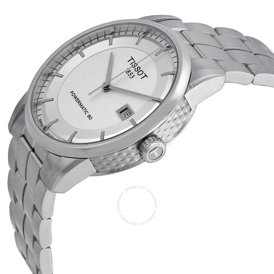 商品Tissot|Luxury Powermatic 80 Silver Dial Men's Watch T0864071103100,价格¥4298,第2张图片详细描述