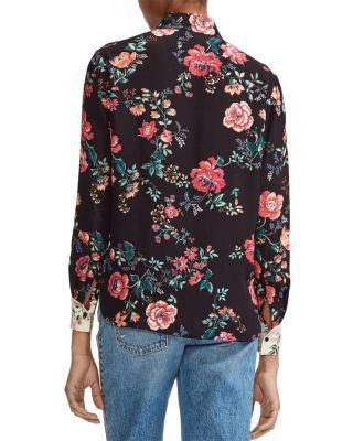 商品Maje|Ciller Patchwork Floral Print Shirt,价格¥875,第2张图片详细描述