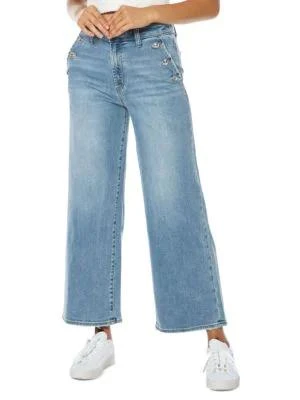 商品Juicy Couture|Coastal Crop Wide Leg Jeans,价格¥394,第1张图片