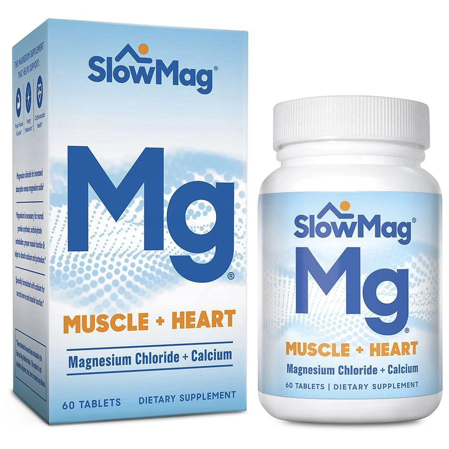 商品SlowMag MG|Muscle + Heart Magnesium Chloride + Calcium Supplement Tablets,价格¥150,第3张图片详细描述