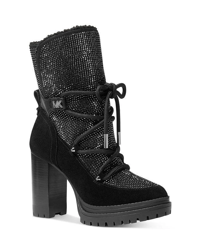 商品Michael Kors|Women's Culver Lace Up Platform High Heel Booties,价格¥1661,第1张图片详细描述