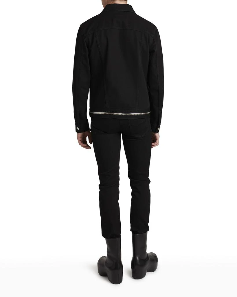 商品Givenchy|Men's 4G Denim Jacket w/ Zipper Detail,价格¥4852,第4张图片详细描述