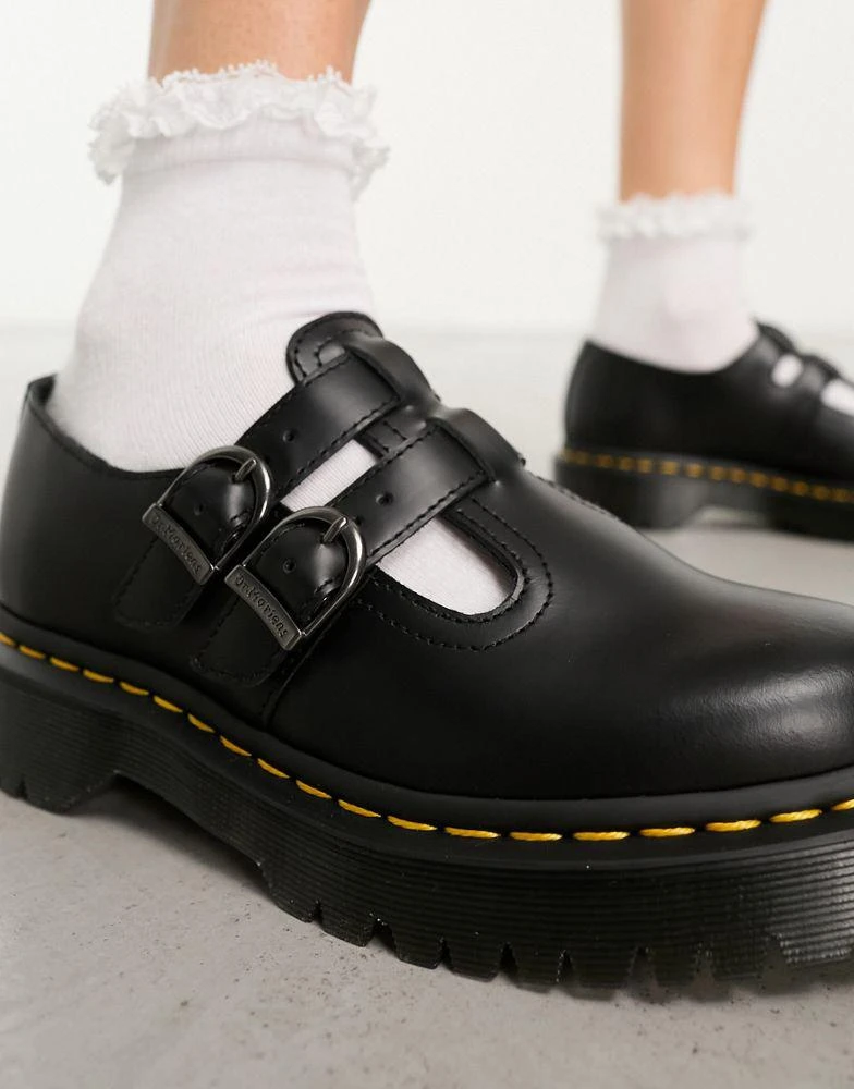 商品Dr. Martens|Dr Martens 8065 bex mary jane shoes in black smooth leather,价格¥1239,第4张图片详细描述
