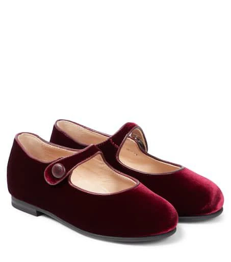 商品IL GUFO|Velvet Mary Jane flats,价格¥1717,第1张图片