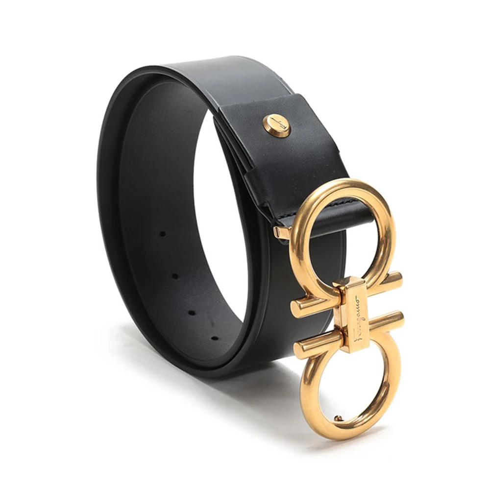SALVATORE FERRAGAMO 黑色男士腰带 67-9991-702825【包装随机，部分无包装盒】 商品