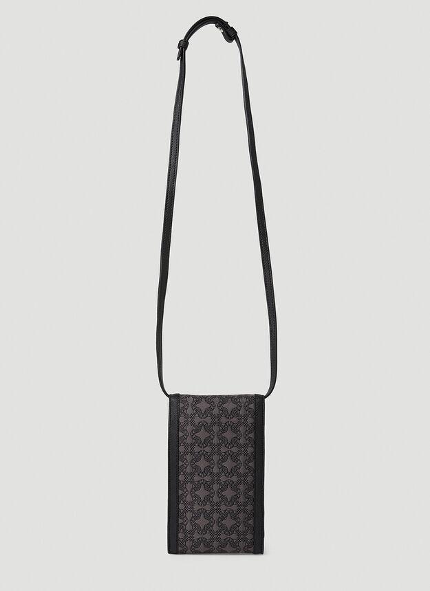 商品Vivienne Westwood|Re-Jacquard Orborama Phone Crossbody Bag in Black,价格¥1598,第5张图片详细描述