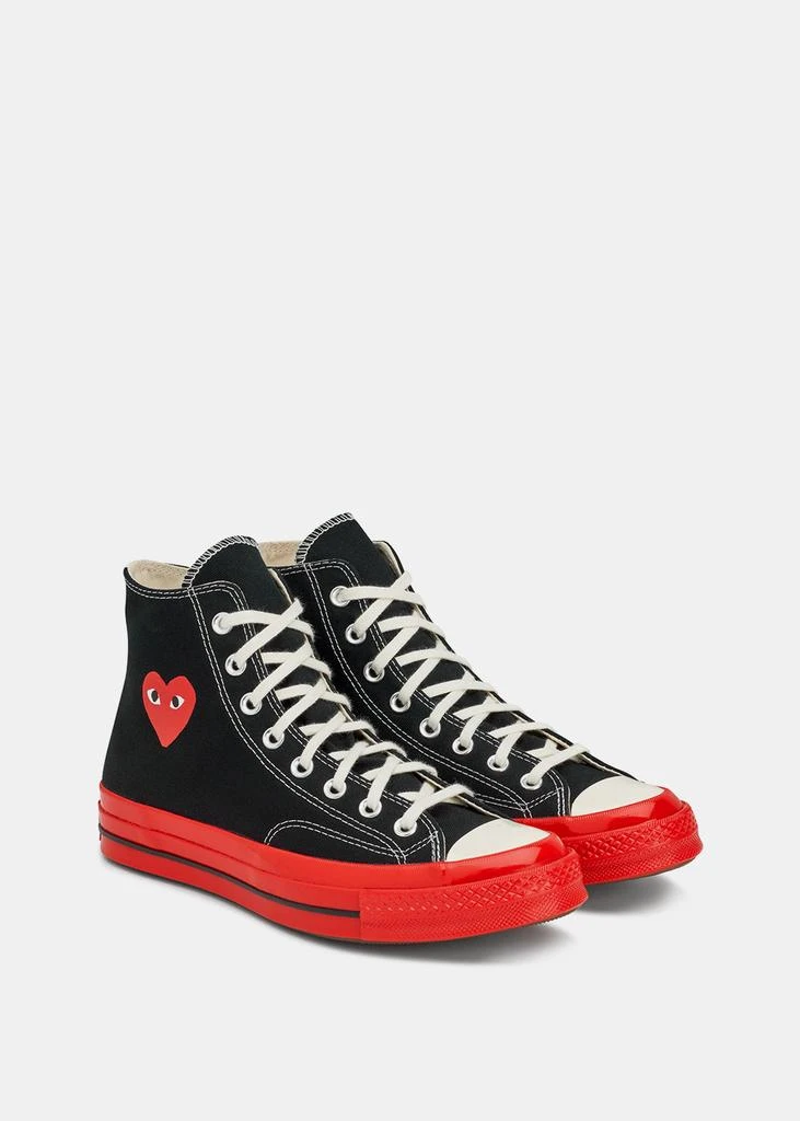 商品Comme des Garcons|COMME DES GARCONS PLAY Black & Red Converse Chuck 70 Sneakers,价格¥574,第3张图片详细描述