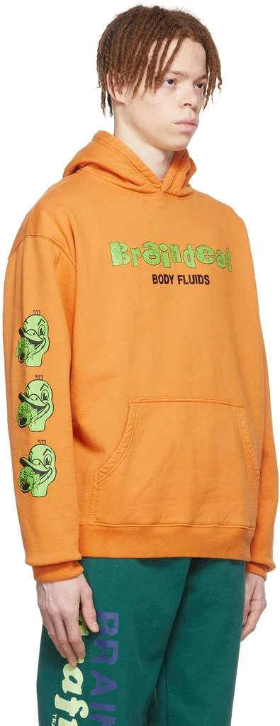 商品Brain Dead|Orange Cotton Hoodie,价格¥411,第2张图片详细描述