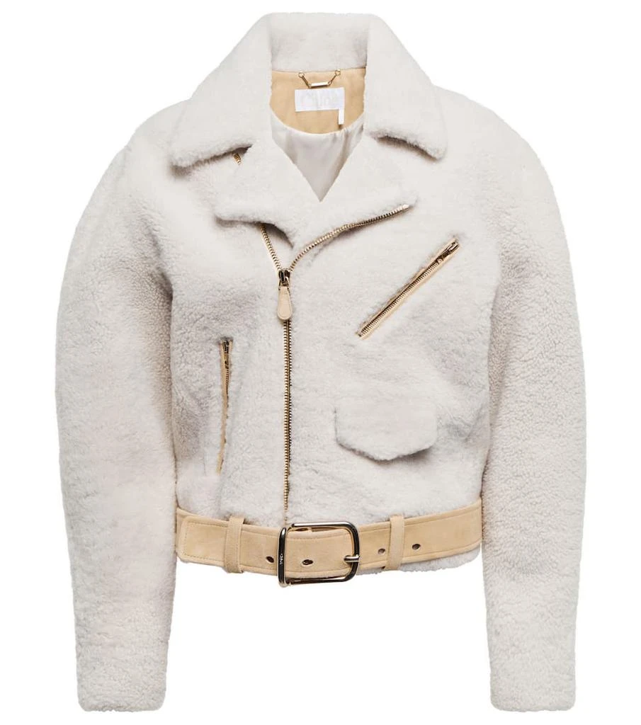 商品Chloé|羊毛皮机车夹克,价格¥24846,第1张图片