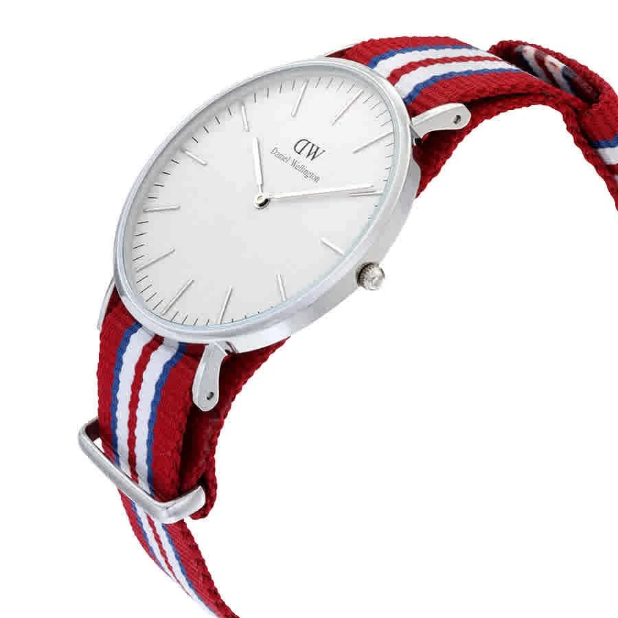 商品Daniel Wellington|Daniel Wellington Exeter White Dial NATO Nylon Mens Watch 0212DW,价格¥675,第2张图片详细描述