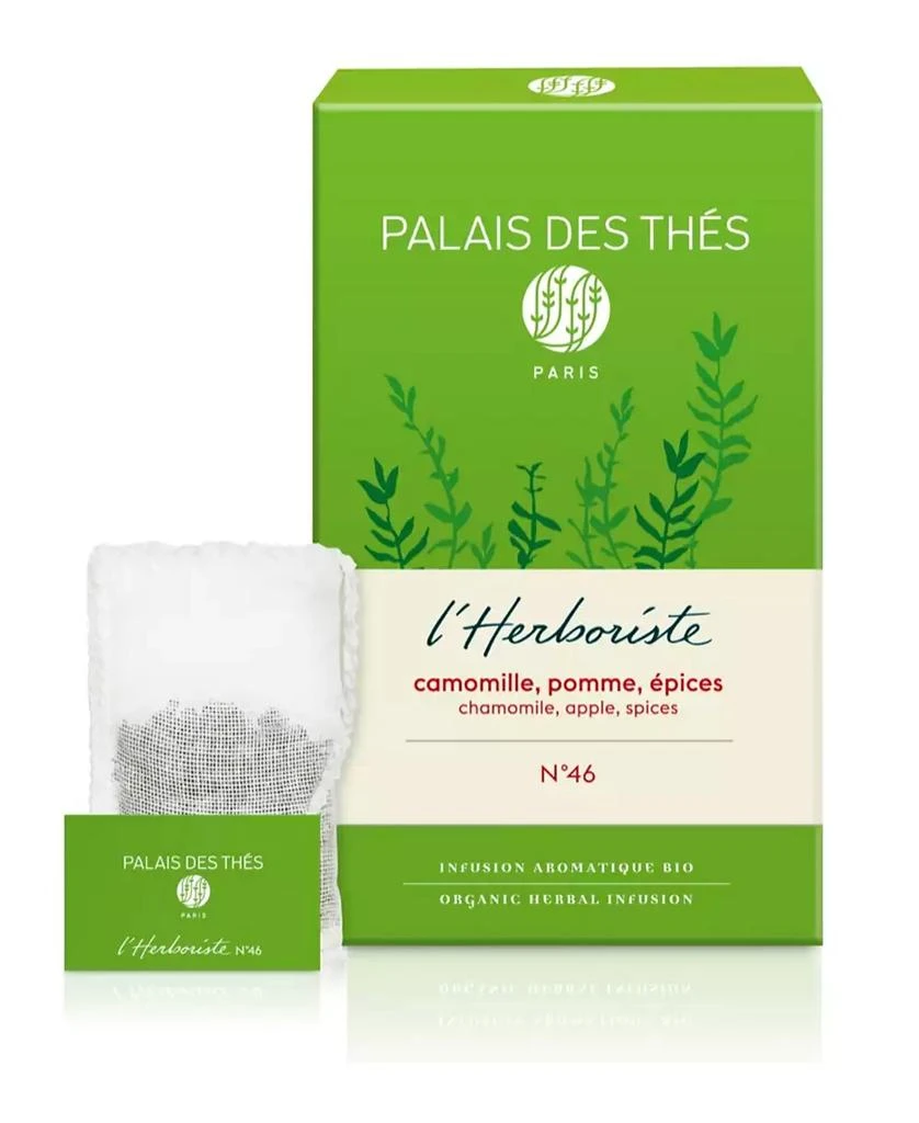 商品Palais des Thés|Chamomile Apple Spices Herbal Tea Box, Pack of 20 Tea Bags,价格¥149,第1张图片