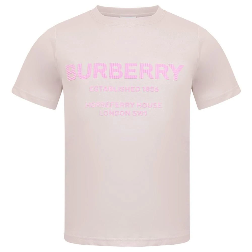 商品Burberry|Girls Dusky Pink Bristle Short Sleeve T Shirt,价格¥749,第3张图片详细描述