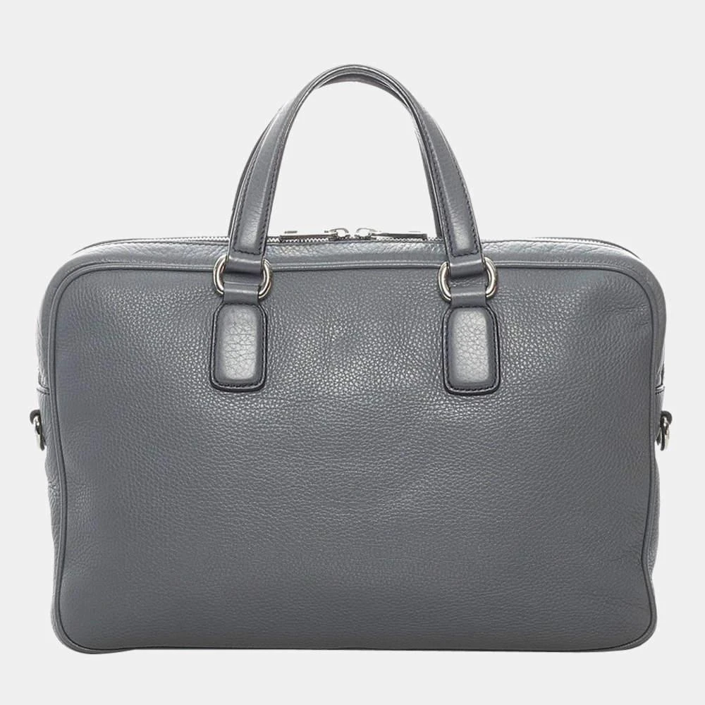 商品[二手商品] Gucci|Gucci Grey Leather Soho Business Briefcase Bag,价格¥5901,第3张图片详细描述