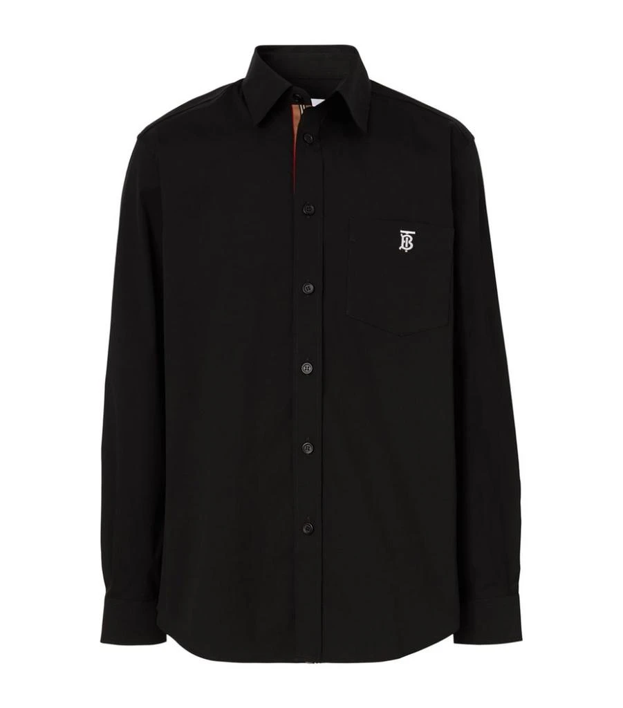 商品Burberry|Cotton-Blend Monogram Shirt,价格¥4477,第1张图片