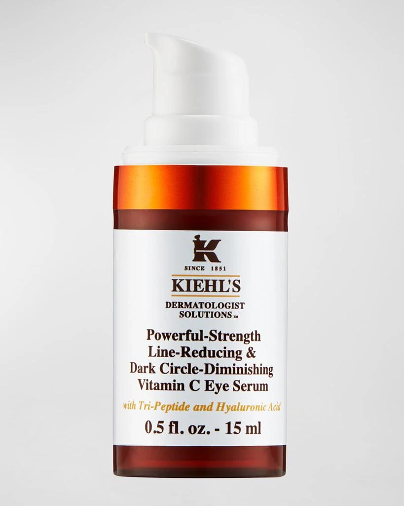 商品Kiehl's|Powerful Strength Line-Reducing & Dark Circle-Diminishing Vitamin C Eye Serum, 0.5 oz.,价格¥462,第1张图片