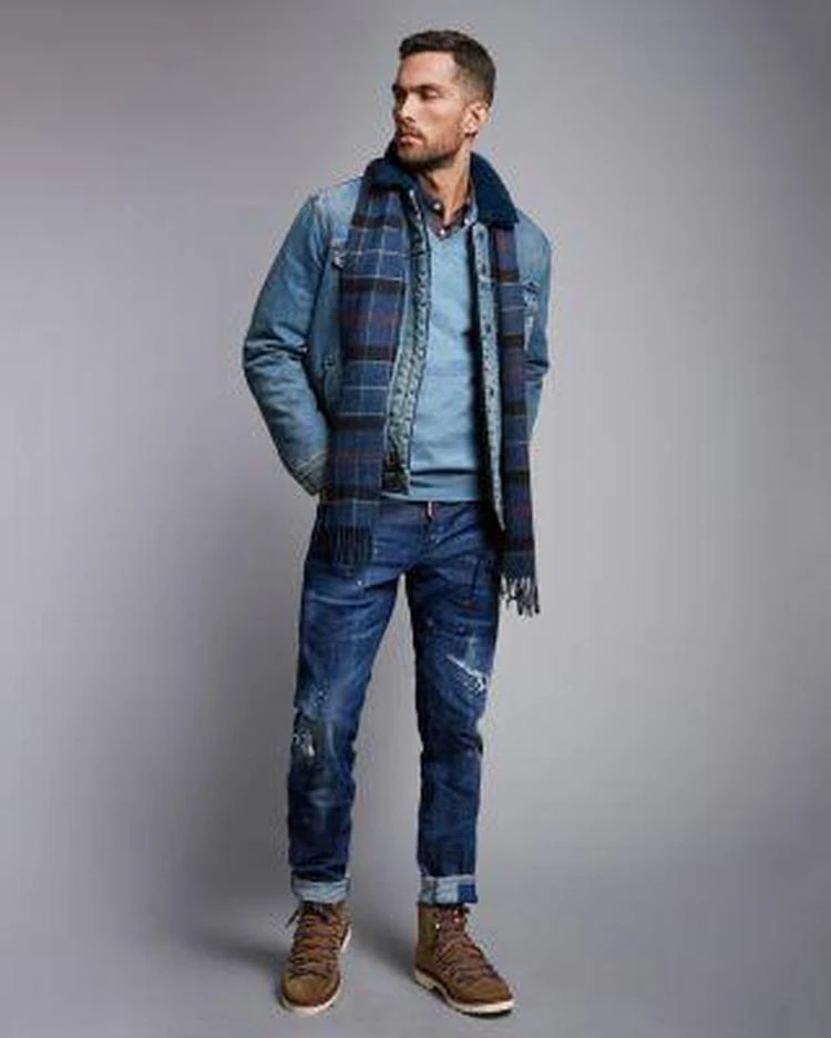 商品Levi's|Faux Shearling-Lined Denim Trucker Jacket,价格¥305,第3张图片详细描述