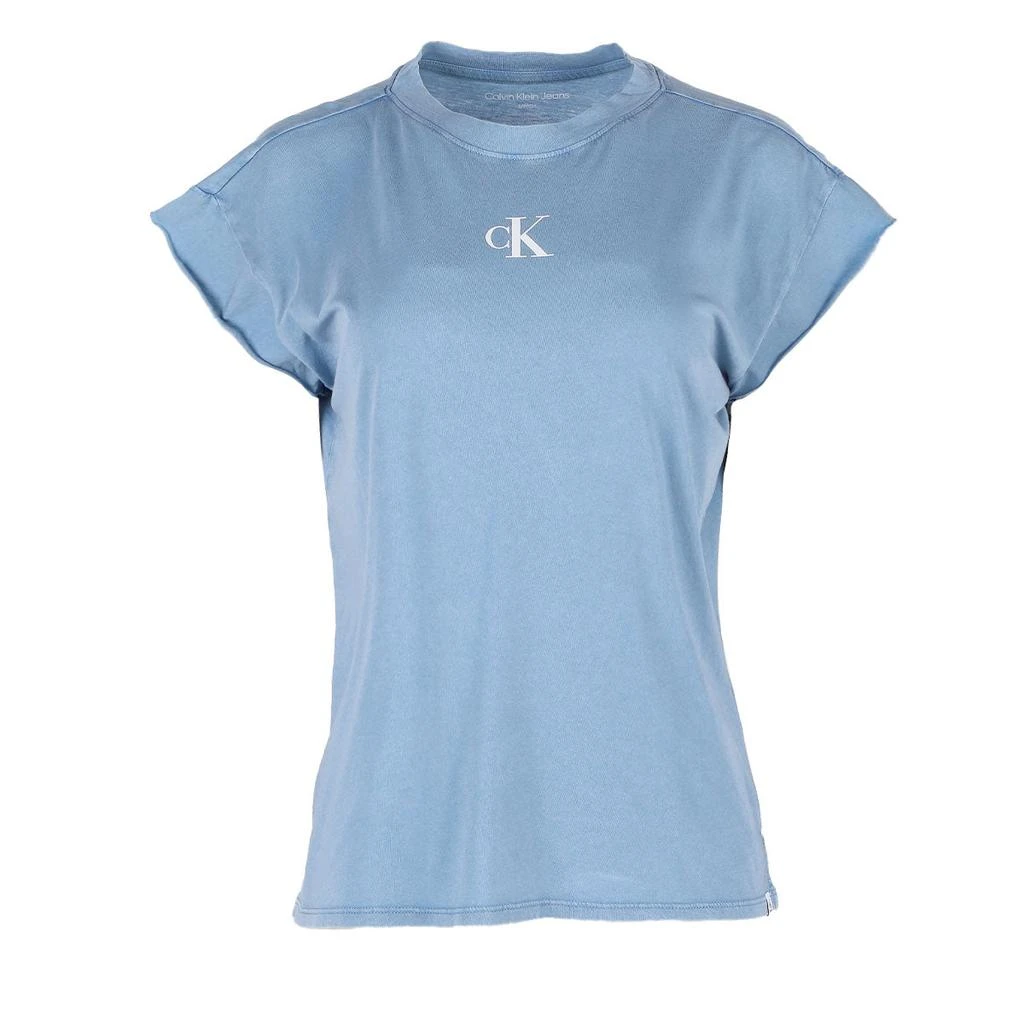 商品Calvin Klein|Calvin Klein Women's Montauk Cut Off Short Sleeve Tee,价格¥120,第4张图片详细描述