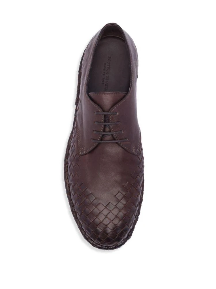 商品Bottega Veneta|Intrecciato Leather Lace-Up Shoes,价格¥2782,第4张图片详细描述