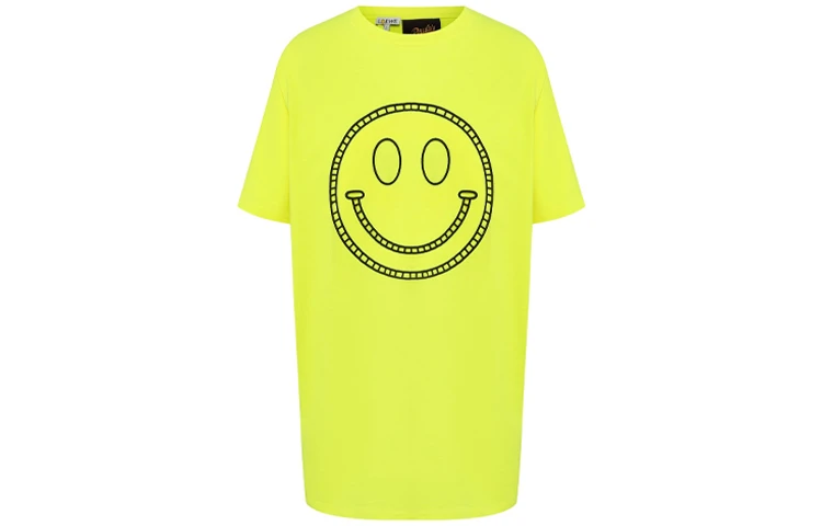 商品[国内直发] Loewe|Smiley笑脸印花短袖T恤 男女同款 荧光黄,价格¥2093,第1张图片