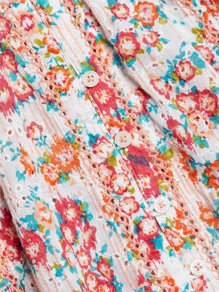Reine Floral Puff-Sleeve Midi-Dress 商品