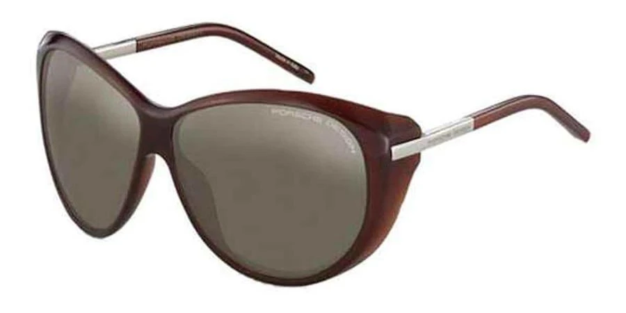 商品Porsche Design|Grey Oversized Ladies Sunglasses P8602 B 64,价格¥750,第1张图片