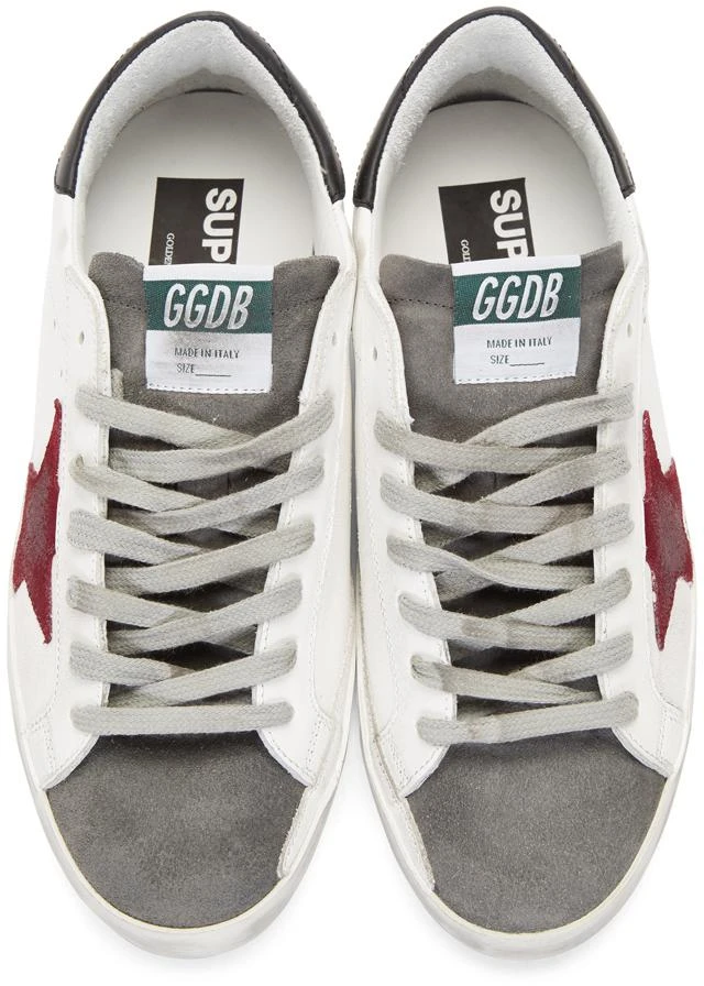 商品Golden Goose|White & Red Superstar Sneakers,价格¥3766,第5张图片详细描述