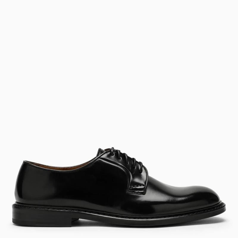 商品DOUCAL'S|Low black leather lace-up,价格¥1235,第1张图片