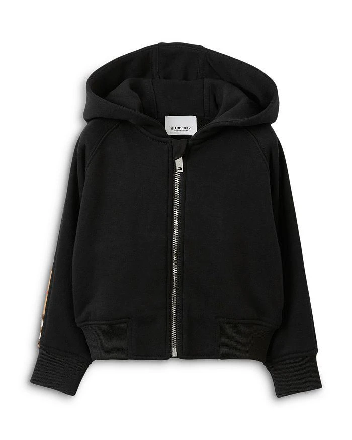 商品Burberry|Boys' Check Panel Cotton Zip Hoodie - Baby,价格¥1497,第1张图片