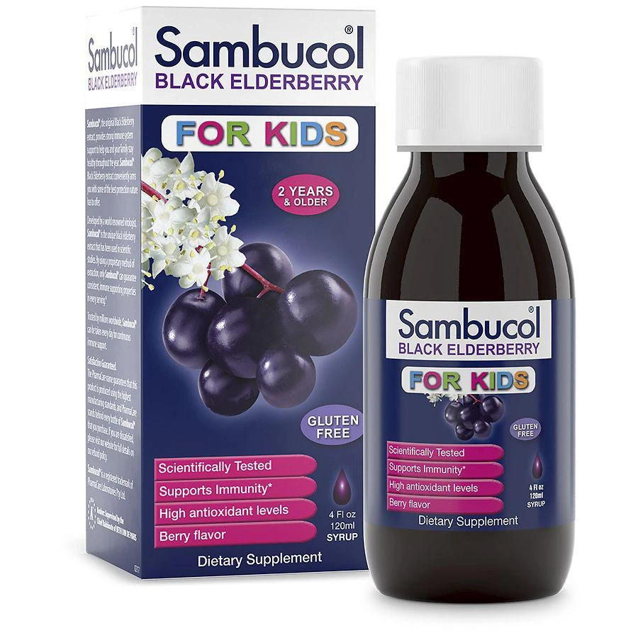 商品Sambucol|Black Elderberry Kids Immune Support Syrup Berry,价格¥75,第3张图片详细描述