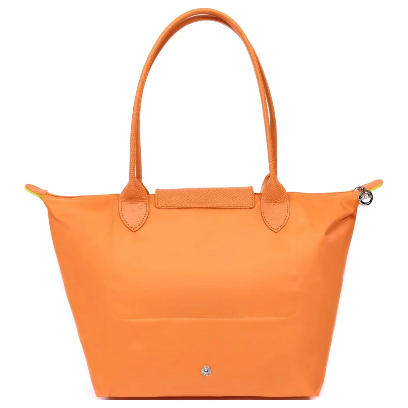 商品[国内直发] Longchamp|珑骧 品牌标识按扣开合 聚酰胺 单肩手提包 中号 女款 橙子色,价格¥1034,第5张图片详细描述