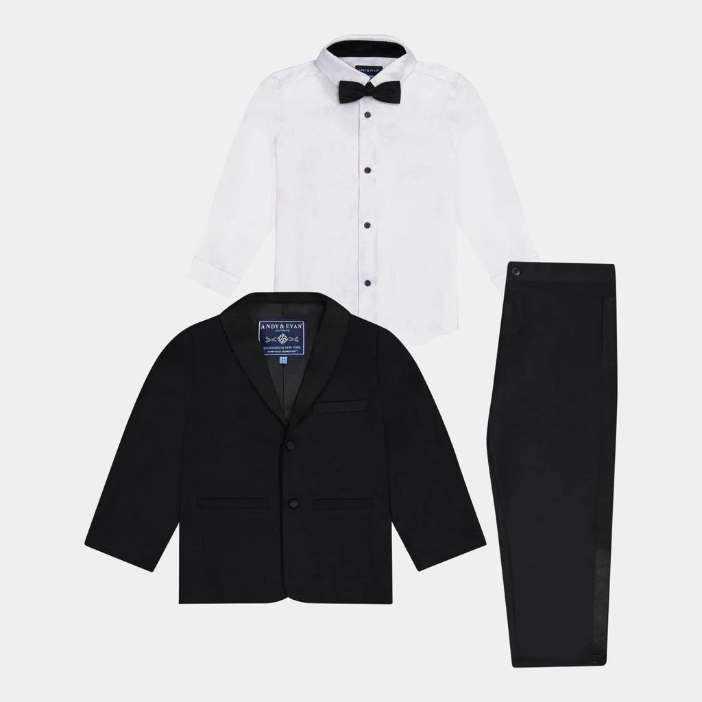 商品Andy & Evan|Boys Button Down Blazer, Pants & Bowtie 4-Piece Tuxedo Set,价格¥231,第1张图片