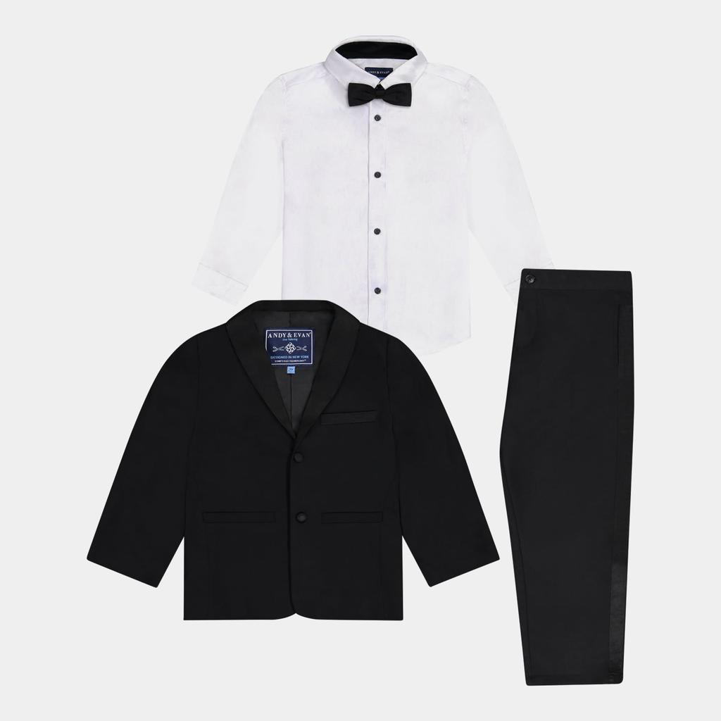 商品Andy & Evan|Boys Button Down Blazer, Pants & Bowtie 4-Piece Tuxedo Set,价格¥1072,第3张图片详细描述