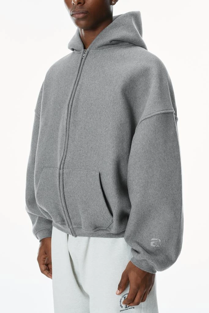 商品Alexander Wang|男士 星形拉链连帽衫，采用密集抓绒制成,价格¥3727,第3张图片详细描述