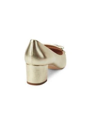 商品Kate Spade|Delaney Metallic Leather Pumps,价格¥439,第3张图片详细描述