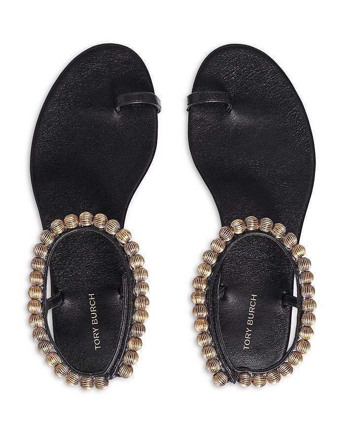 商品Tory Burch|Women's Capri Beaded Ankle Strap Sandals,价格¥1307,第5张图片详细描述