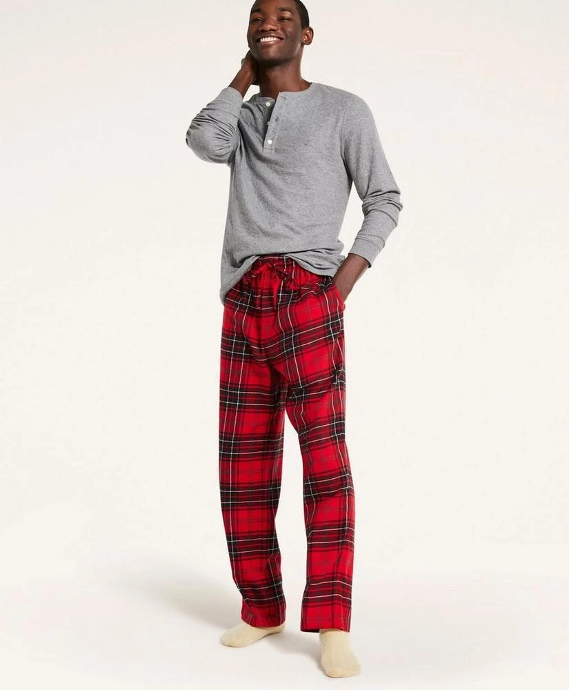 商品Brooks Brothers|Open Plaid Flannel Lounge Pants,价格¥82,第1张图片