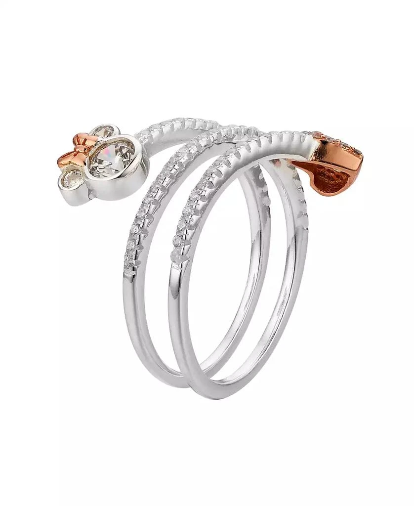 商品Disney|Cubic Zirconia Minnie Mouse and Heart Spiral Ring,价格¥299,第2张图片详细描述