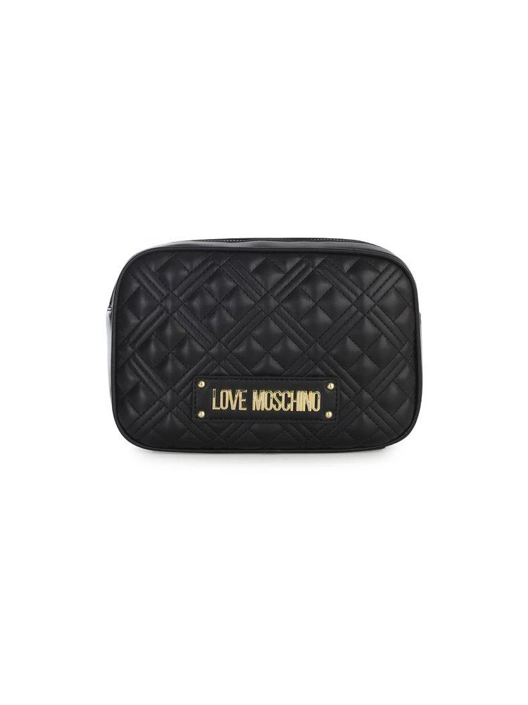 商品Moschino|Love Moschino Logo Plaque Quilted Crossbody Bag,价格¥656,第1张图片