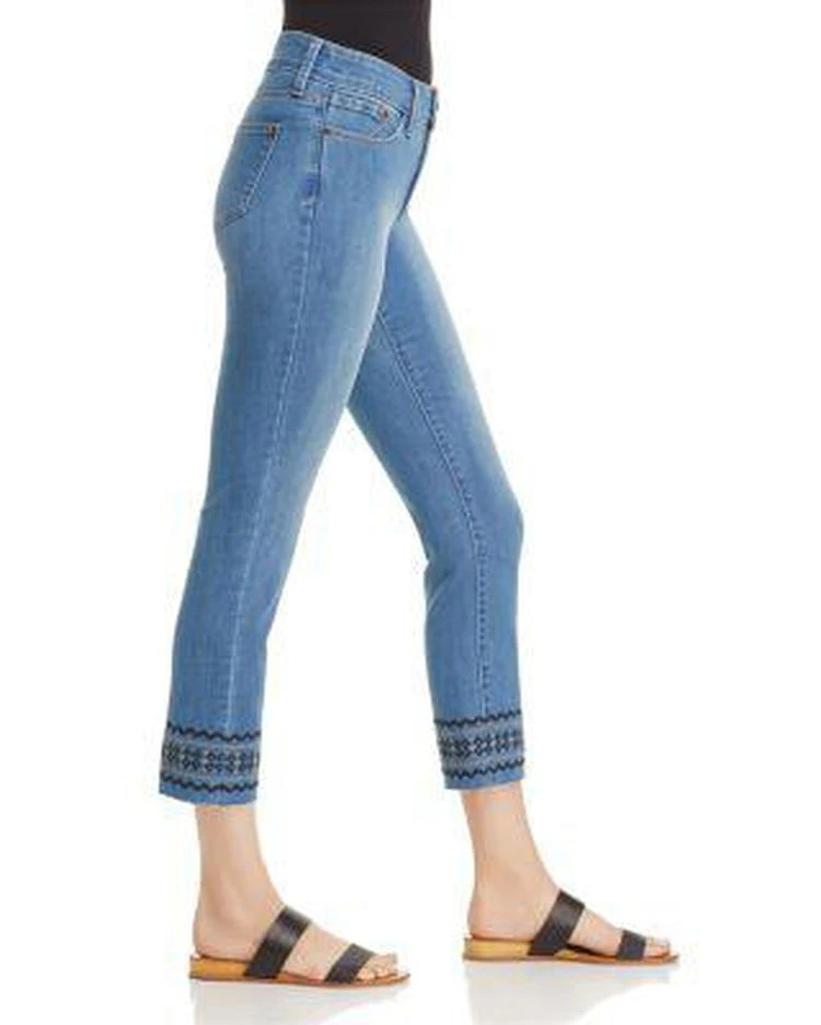 商品NYDJ|Sheri Embroidered Ankle Jeans in Evansdale,价格¥665,第3张图片详细描述