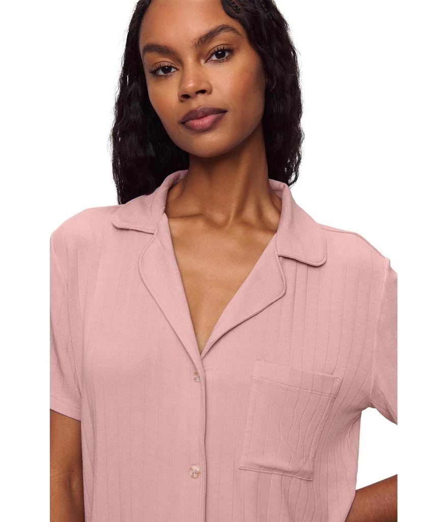 商品Eberjey|Gisele Rib Relaxed Short PJ Set,价格¥1186,第3张图片详细描述