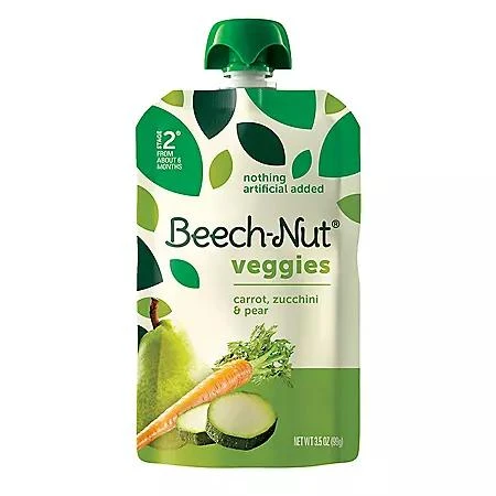 Beech-Nut Veggies and Fruities Stage 2 Baby Food, Variety Pack 3.5 oz. pouch, 18 ct. 商品