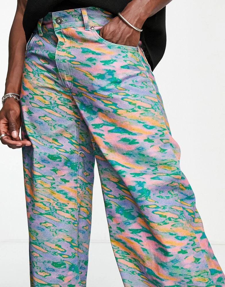 商品The Ragged Priest|The Ragged Priest creator print jeans in multi,价格¥349,第4张图片详细描述