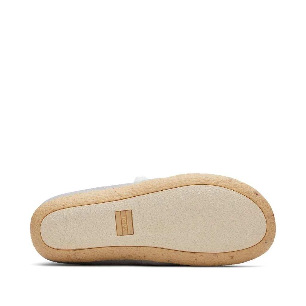 商品TOMS Shoes|India Drizzle Grey Faux Fur Slipper,价格¥237,第5张图片详细描述