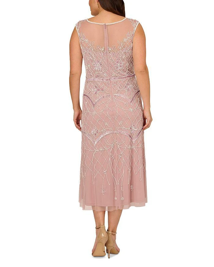 商品Adrianna Papell|Plus Beaded Midi Dress,价格¥2612,第4张图片详细描述